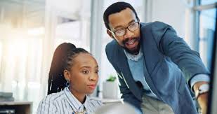 Consulting Image Man Working With Woman 1